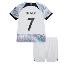 Liverpool James Milner #7 kläder Barn 2022-23 Bortatröja Kortärmad (+ korta byxor)